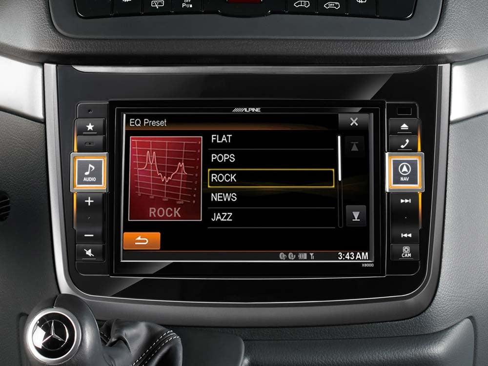 Alpine X800D-V Media Station 2 DIN Vito (V639) e Viano (W639) , GPS, DAB - TechSoundSystem.com