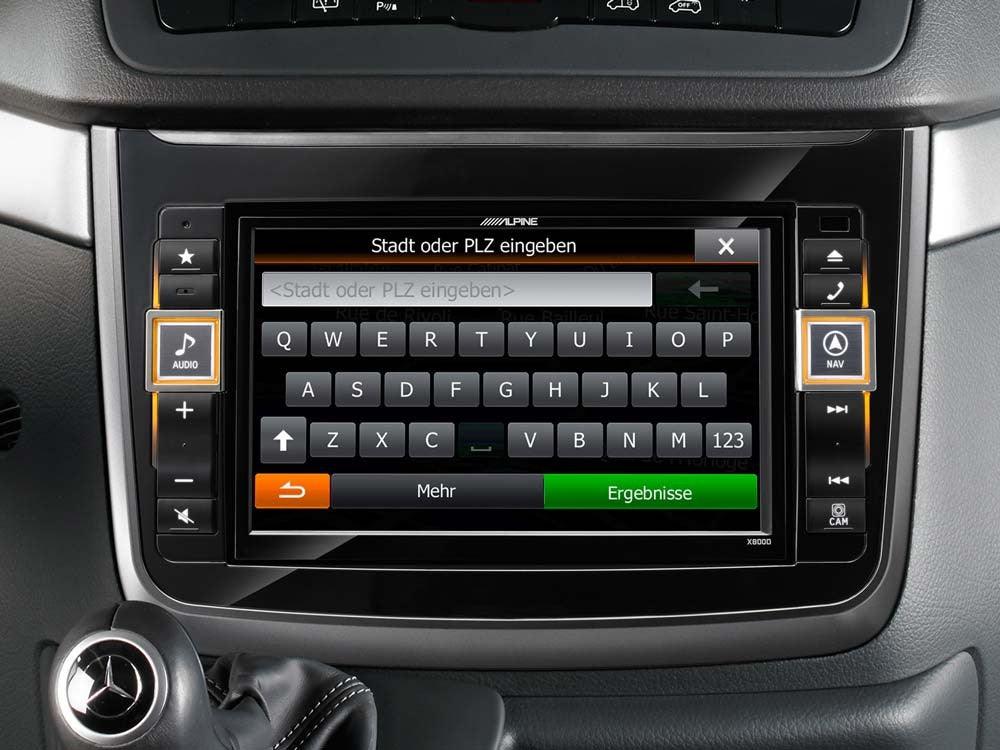 Alpine X800D-V Media Station 2 DIN Vito (V639) e Viano (W639) , GPS, DAB - TechSoundSystem.com