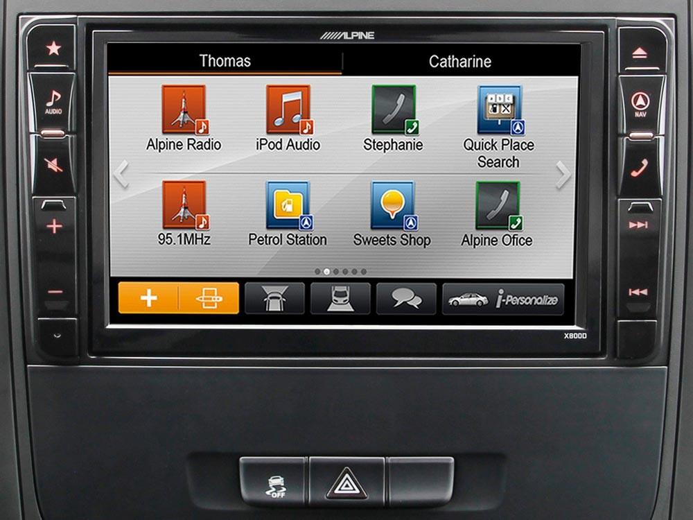 Alpine X800D-V447 Media Station 2 Din 8'' per Mercedes Vito con Navi, Bluetooth, DAB e HDMI - TechSoundSystem.com