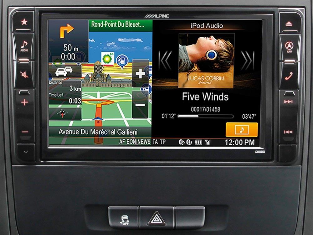 Alpine X800D-V447 Media Station 2 Din 8'' per Mercedes Vito con Navi, Bluetooth, DAB e HDMI - TechSoundSystem.com