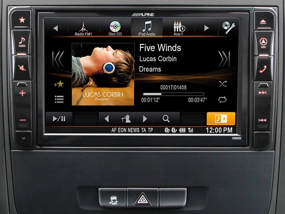 Alpine X800D-V447 Media Station 2 Din 8'' per Mercedes Vito con Navi, Bluetooth, DAB e HDMI - TechSoundSystem.com