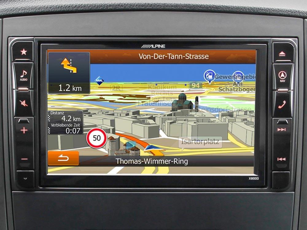 Alpine X800D-V447 Media Station 2 Din 8'' per Mercedes Vito con Navi, Bluetooth, DAB e HDMI - TechSoundSystem.com