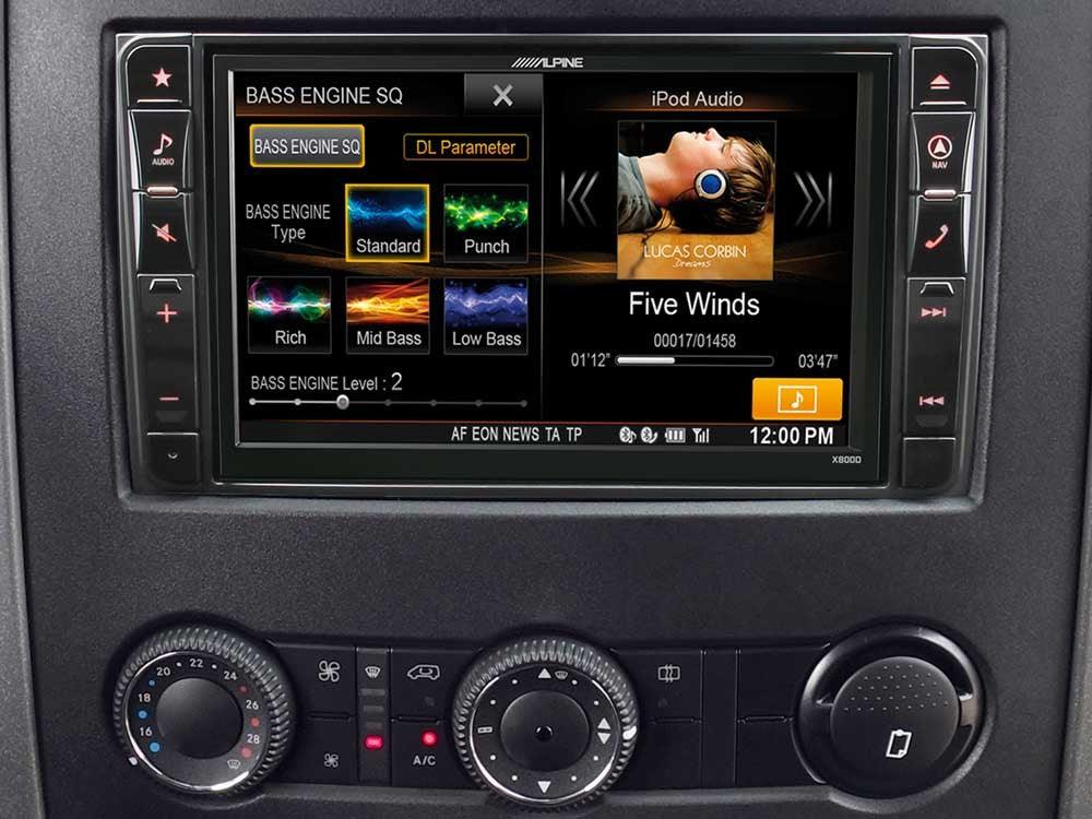 Alpine X800D-S906 Media Station 2 Din 8'' per Mercedes Sprinter con Navi, Bluetooth, DAB e HDMI - TechSoundSystem.com