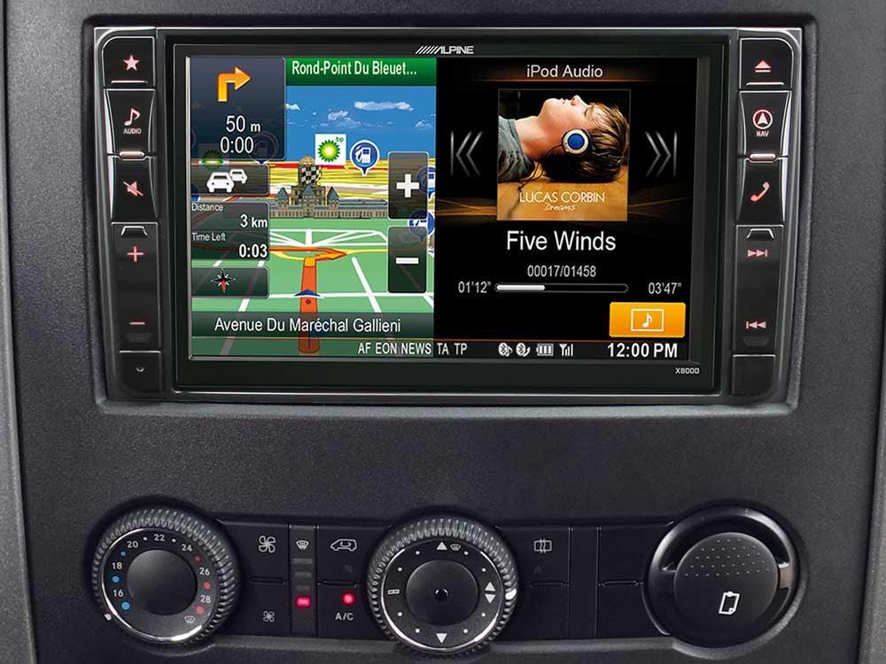 Alpine X800D-S906 Media Station 2 Din 8'' per Mercedes Sprinter con Navi, Bluetooth, DAB e HDMI - TechSoundSystem.com