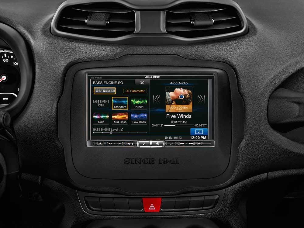 Alpine KIT-7RNG-UART Kit installazione per monitor 7''' per Jeep Renegade - TechSoundSystem.com