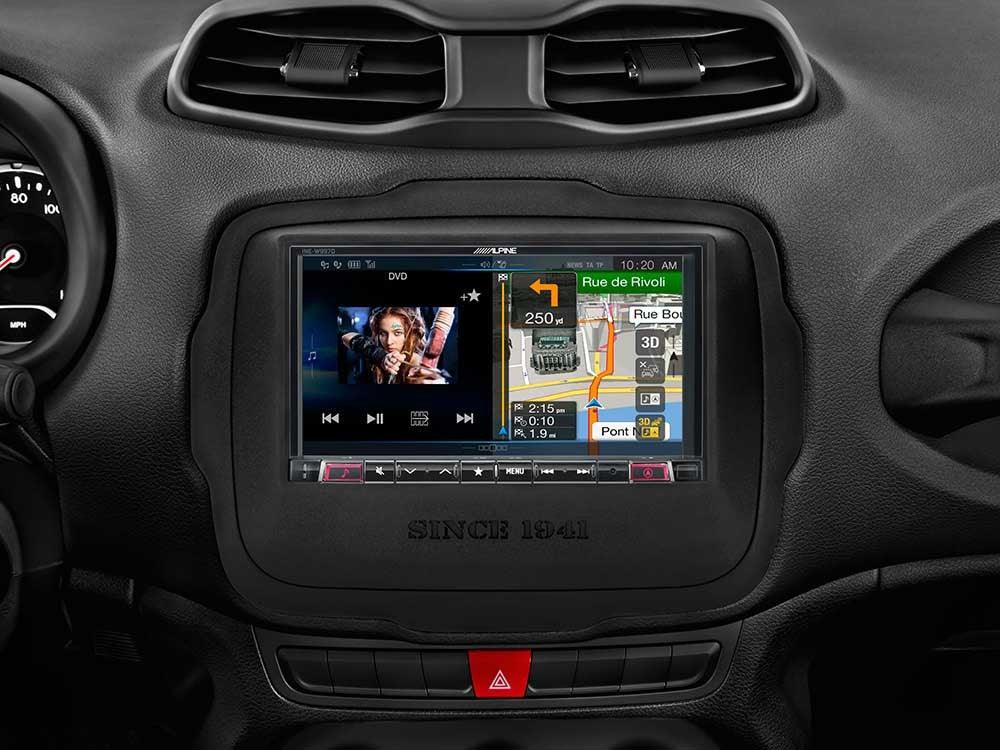 Alpine KIT-7RNG-UART Kit installazione per monitor 7''' per Jeep Renegade - TechSoundSystem.com