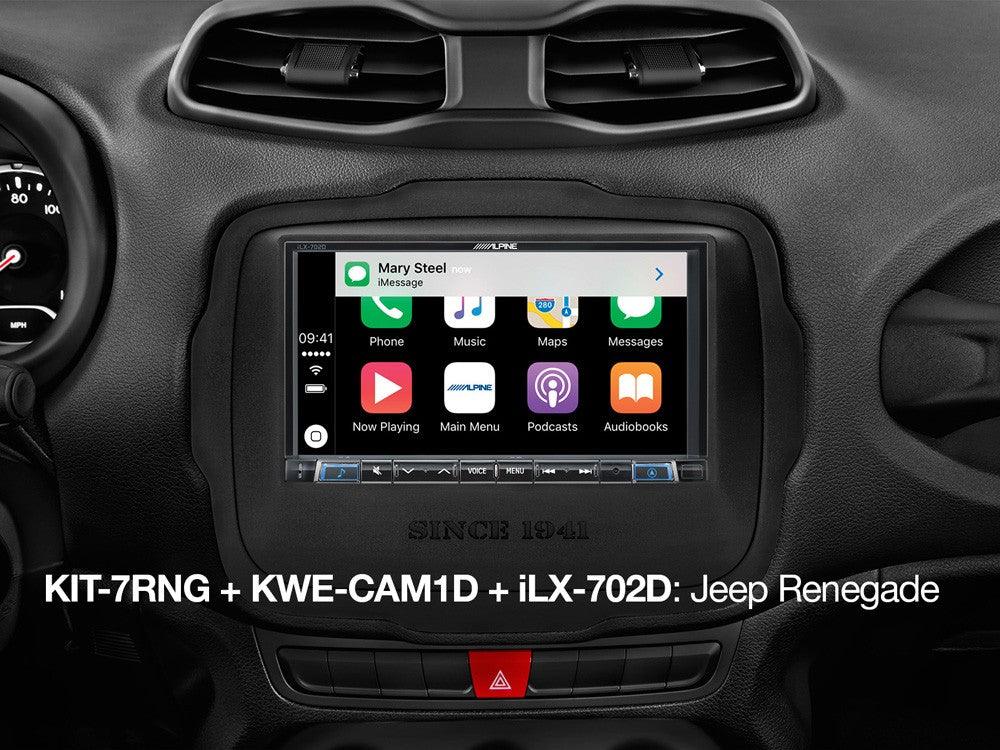 Alpine KIT-7RNG-UART Kit installazione per monitor 7''' per Jeep Renegade - TechSoundSystem.com