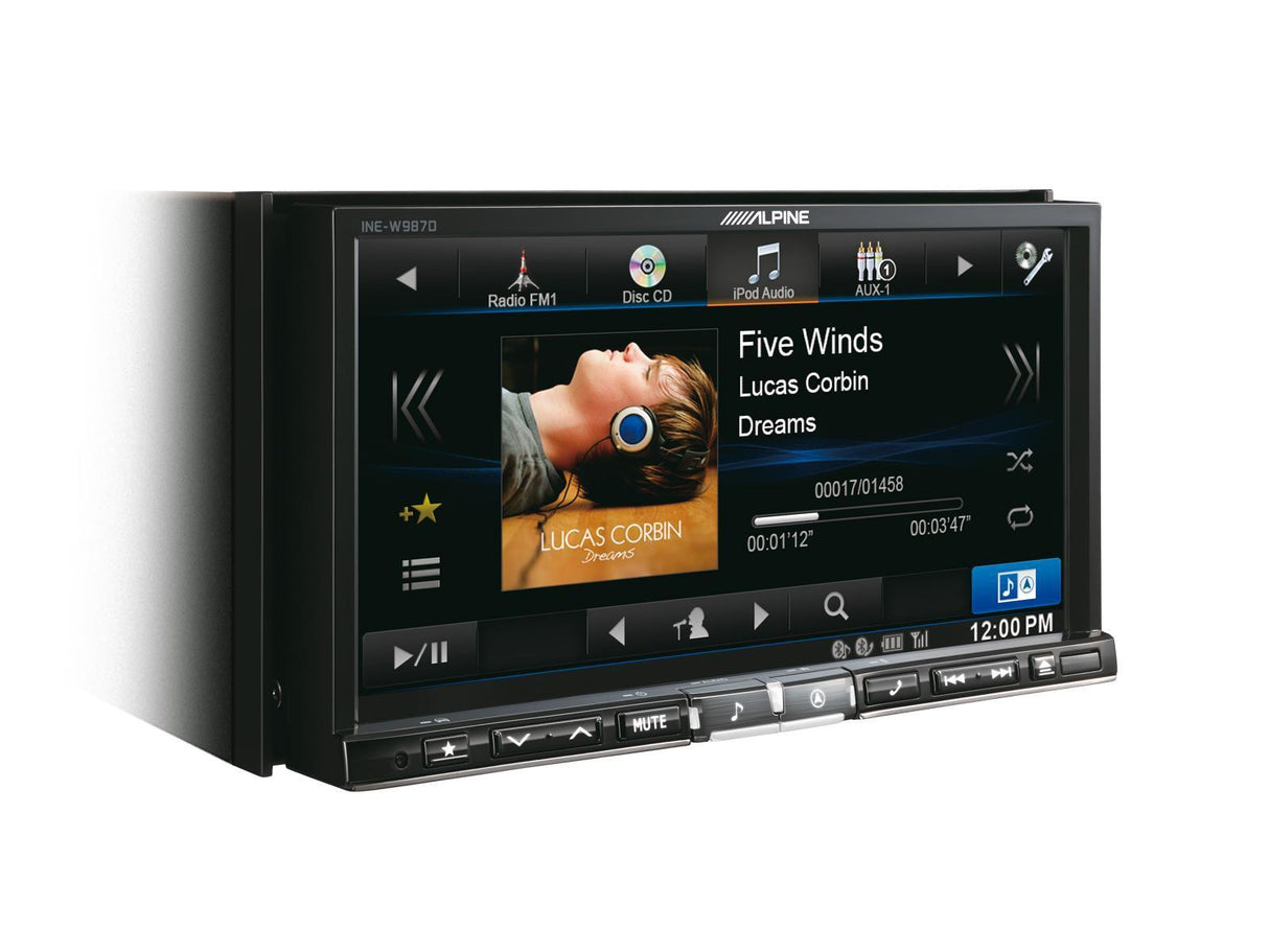 Alpine INE-W987D Media Station 7'' con Navi, Bluetooth e DAB *EX-DEMO* USATO - TechSoundSystem.com