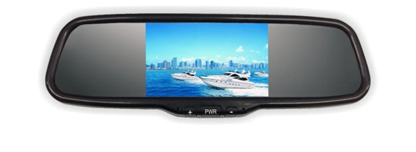 Hardstone HS MM051 Specchio Retrovisore con LCD da 5.0" a scomparsa Original Fit Bracket - TechSoundSystem.com