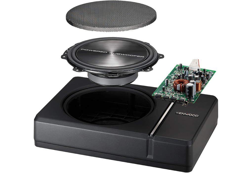 Kenwood KSC-PSW8 Subwoofer amplificato sottosedile 250W attivo con controllo remoto - TechSoundSystem.com