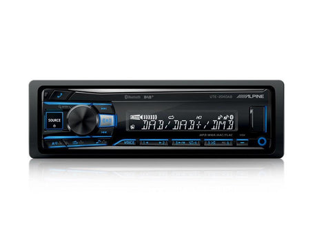 Alpine UTE-204DAB Autoradio 1 Din con USB, Radio DAB+ e Bluetooth - TechSoundSystem.com