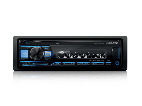 Alpine UTE-202DAB+ANT Autoradio 1 Din con USB e Radio DAB+ con Antenna KAE-242DA inclusa - TechSoundSystem.com