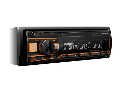 Alpine UTE-202DAB+ANT Autoradio 1 Din con USB e Radio DAB+ con Antenna KAE-242DA inclusa - TechSoundSystem.com