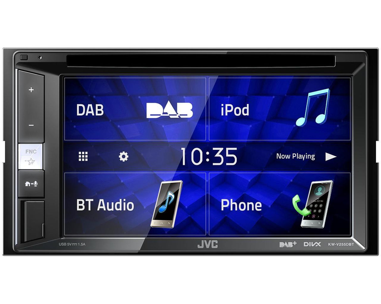 JVC KW-V255DBT autoradio 2 DIN DVD/CD/USB con DAB+ e Bluetooth - TechSoundSystem.com