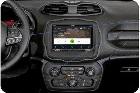 Alpine X802D-RN autoradio 2 DIN specifico per JEEP Renegade - TechSoundSystem.com