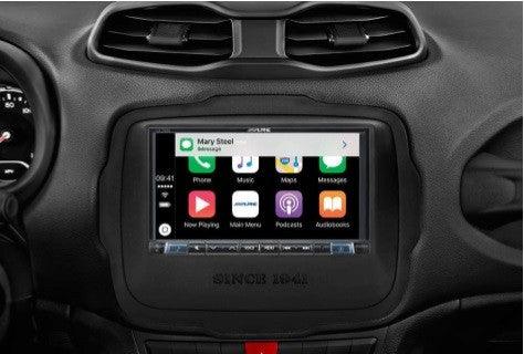 Alpine iLX-702-RN autoradio 2 DIN custom fit per JEEP Renegade - TechSoundSystem.com