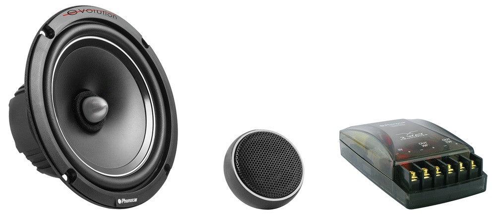 Phonocar 02689 Kit Altoparlanti a 2 vie 200W Woofer 165mm + Tweeter + Crossover - TechSoundSystem.com