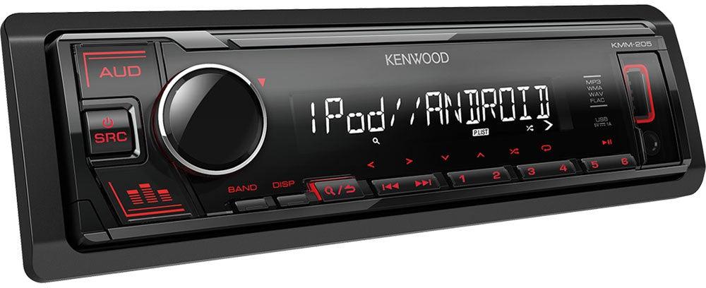 Kenwood KMM-205 autoradio 1 DIN con USB, AUX-IN, smartphone Android - TechSoundSystem.com