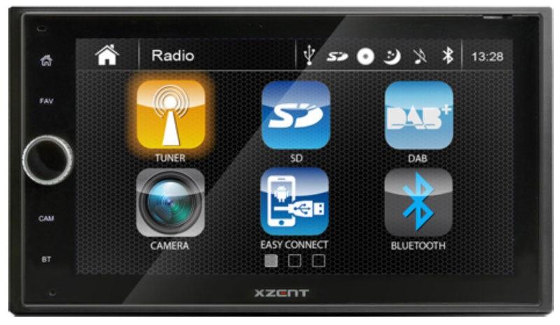 XZENT X-222 autoradio 2 DIN con GPS, DAB +, SD, BLUETOOTH, USB, HDMI - TechSoundSystem.com