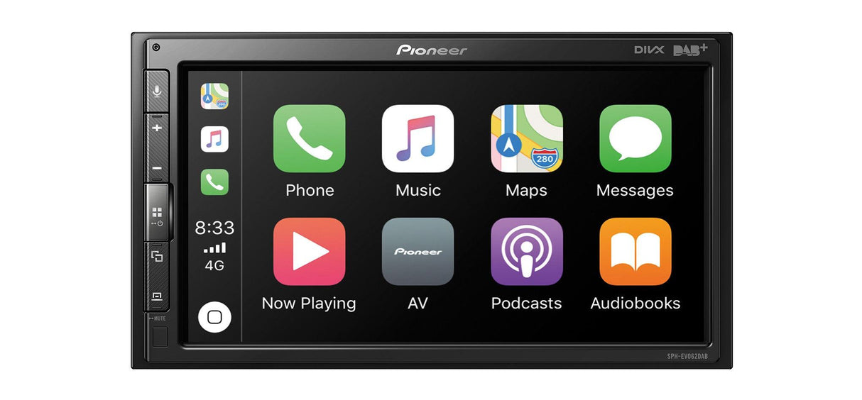 Pioneer SPH-EVO62DAB Autoradio 2 DIN modulare Bluetooth, Apple CarPlay e Android Auto - TechSoundSystem.com