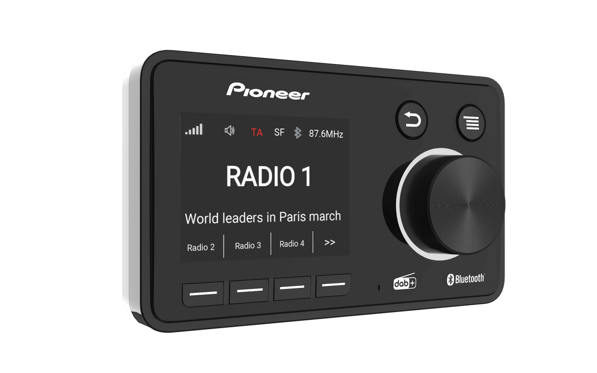 Pioneer SDA-11DAB Adattatore radio digitale DAB+ con Bluetooth e modulatore FM - TechSoundSystem.com