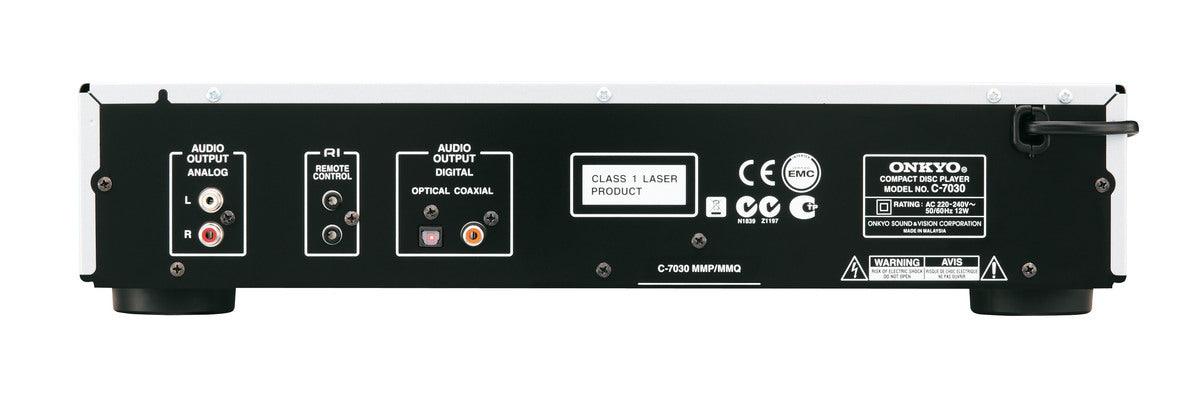 Onkyo C-7030 Lettore CD Audiophile - circuito di clock allo stato dell'arte DAC Wolfson da 24 bit / 192 kHz - TechSoundSystem.com
