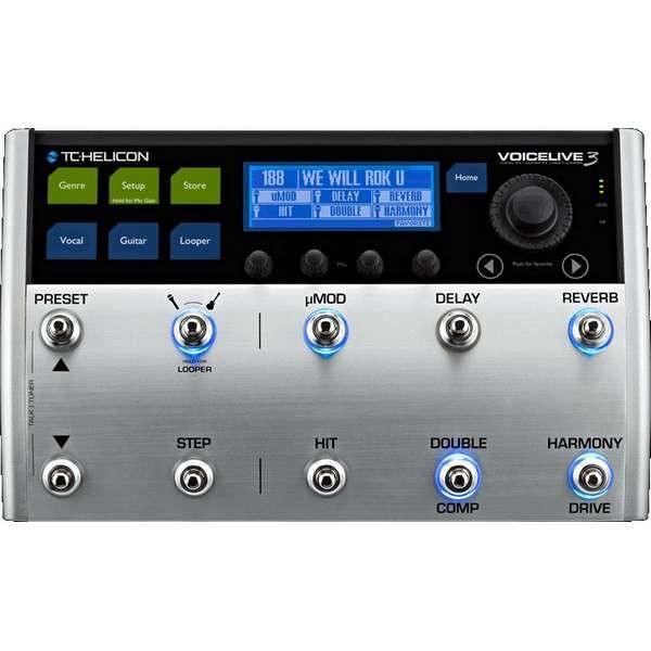 TC HELICON VOICELIVE 3 PROCESSORE VOCALE CON EFFETTI PER CHITARRA LOOPER MULTITRACCIA - TechSoundSystem.com