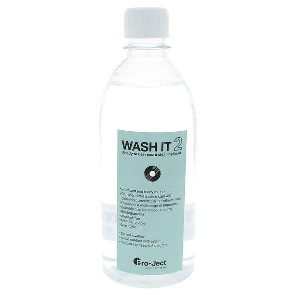 Pro-ject WASH IT 2 - 500ml Fluido pronto all'uso (non va diluito) per il lavaggio dei dischi in vinile - TechSoundSystem.com