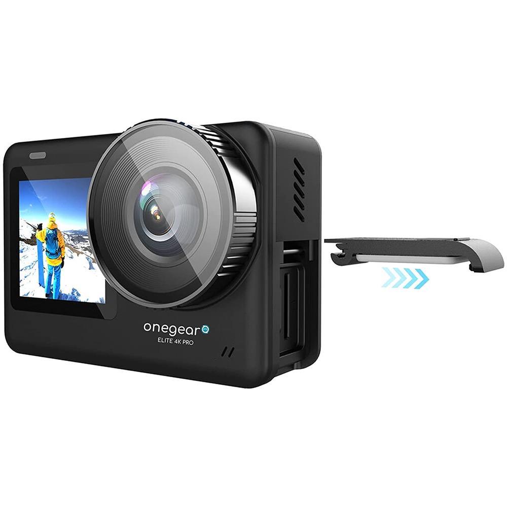 ONEGEAR PRO ELITE 4K 60 FPS Action Cam con chip AH22 doppio display - TechSoundSystem.com