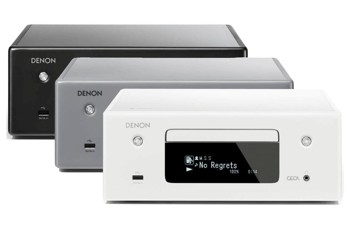 Denon RCD-N10 Sintoamplificatore + Lettore CD network audio 65 + 65W 4ohm Colore bianco - TechSoundSystem.com