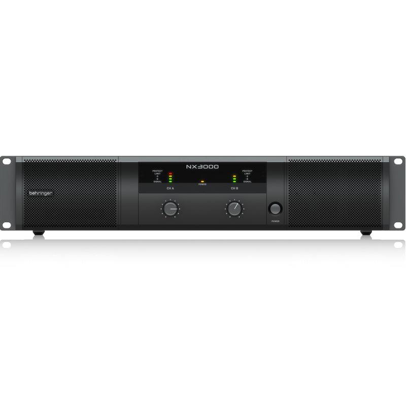 BEHRINGER NX3000 FINALE DI POTENZA 3000 WATT 2 CANALI CON COMPENSAZIONE AUTOMATICA DELL' IMPEDENZA - TechSoundSystem.com