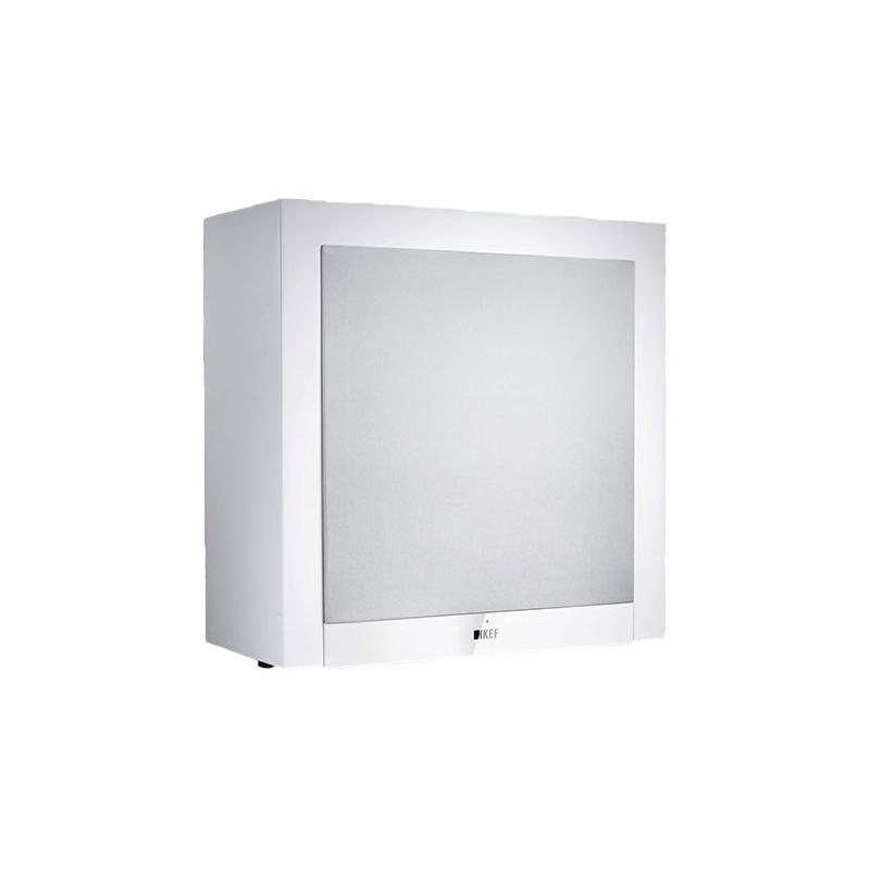 KEF T2 WHITE Subwoofer attivo Classe D cassa chiusa - woofer 250mm, potenza 250W - TechSoundSystem.com
