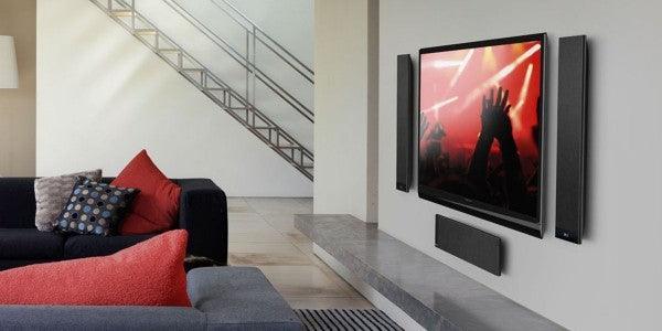 KEF T301 BLACK Diffusori da parete o stand per Home cinema 2 vie e Mezza 150W (COPPIA) - TechSoundSystem.com