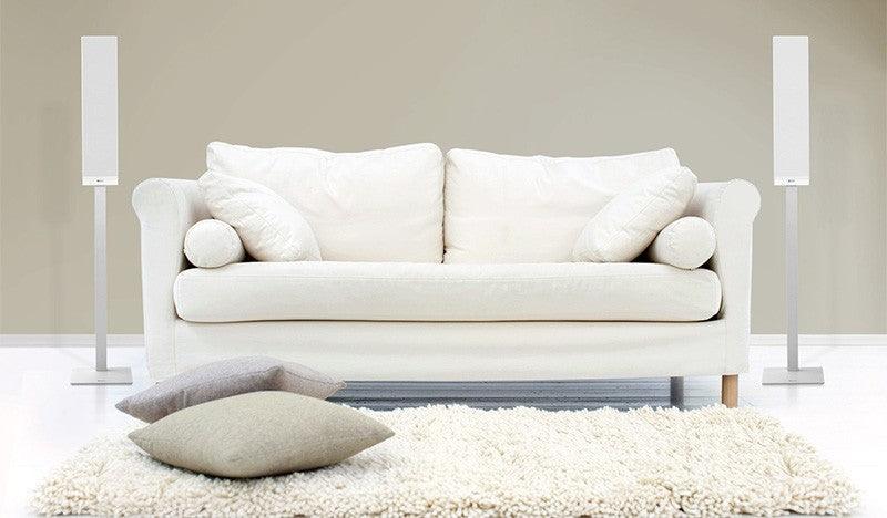 KEF T301 WHITE Diffusori da parere o stand 2 vie e Mezza 150W (COPPIA) - TechSoundSystem.com