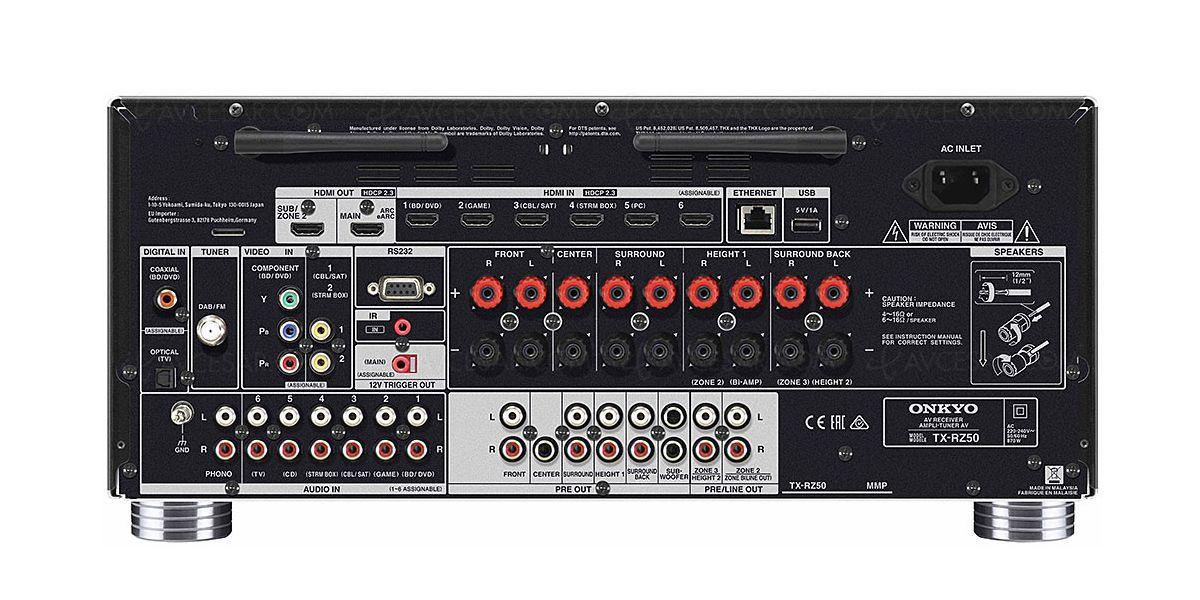Onkyo TX-RZ50 Sintoamplificatore AV 9.2 canali certificato THX Select, IMAX Enhanced - TechSoundSystem.com