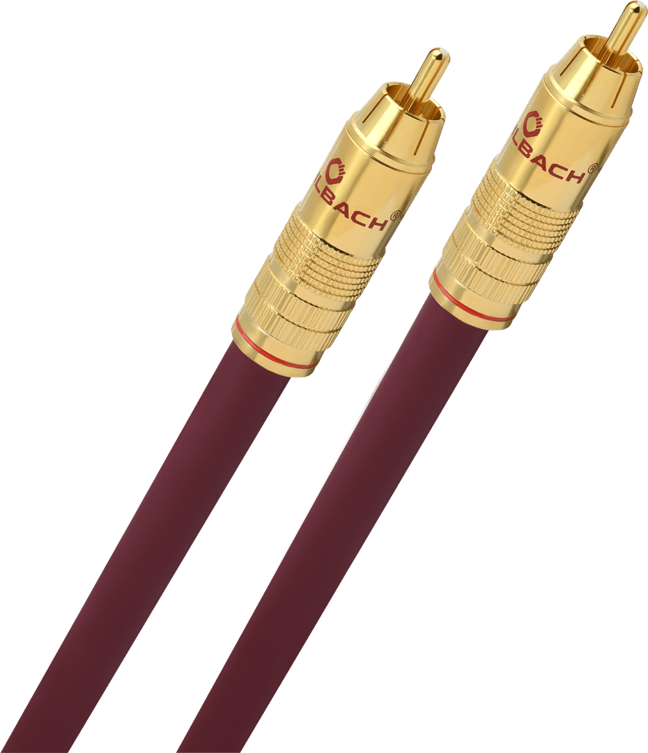OEHLBACH 2055 cavo audio Cinch RCA 5mt per Subwoofer Bordeaux - TechSoundSystem.com