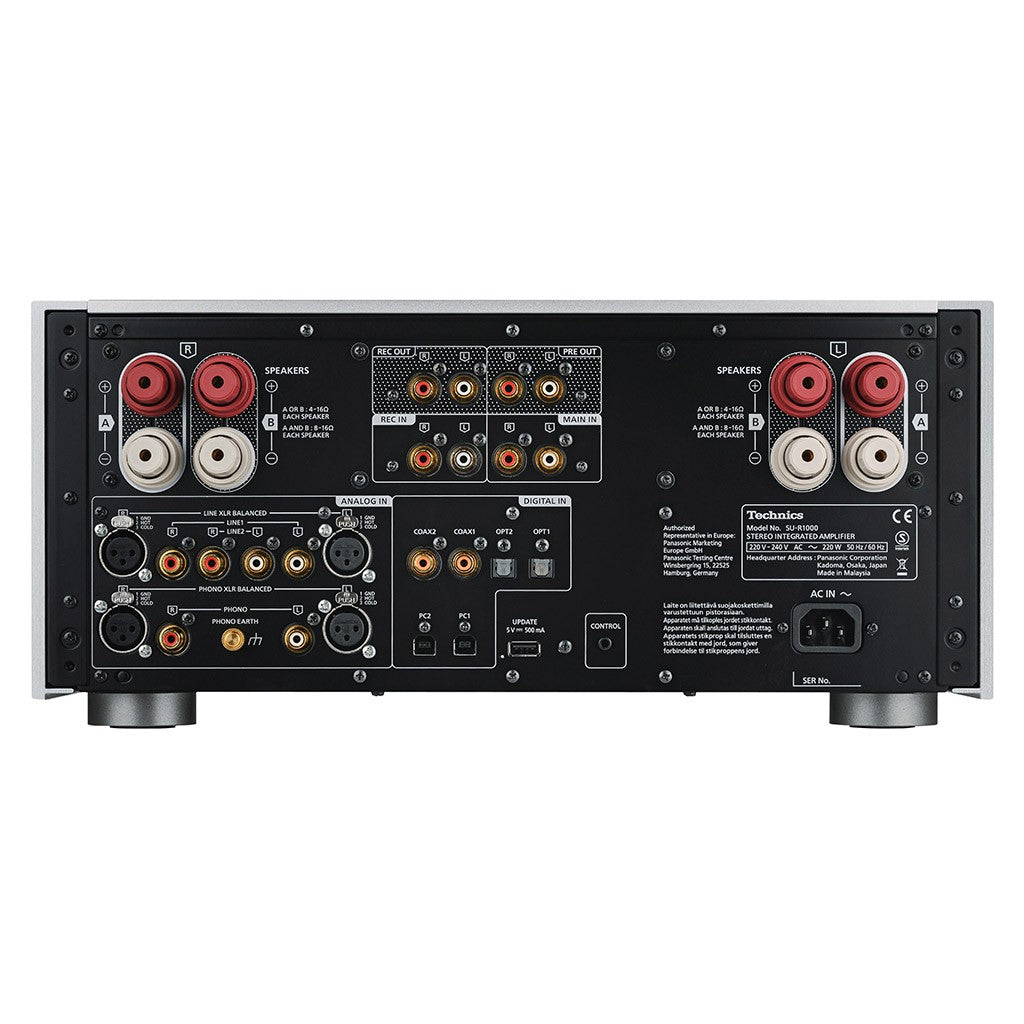TECHNICS SU-R1000 SILVER amplificatore integrato bilanciato 300W completamente digitale