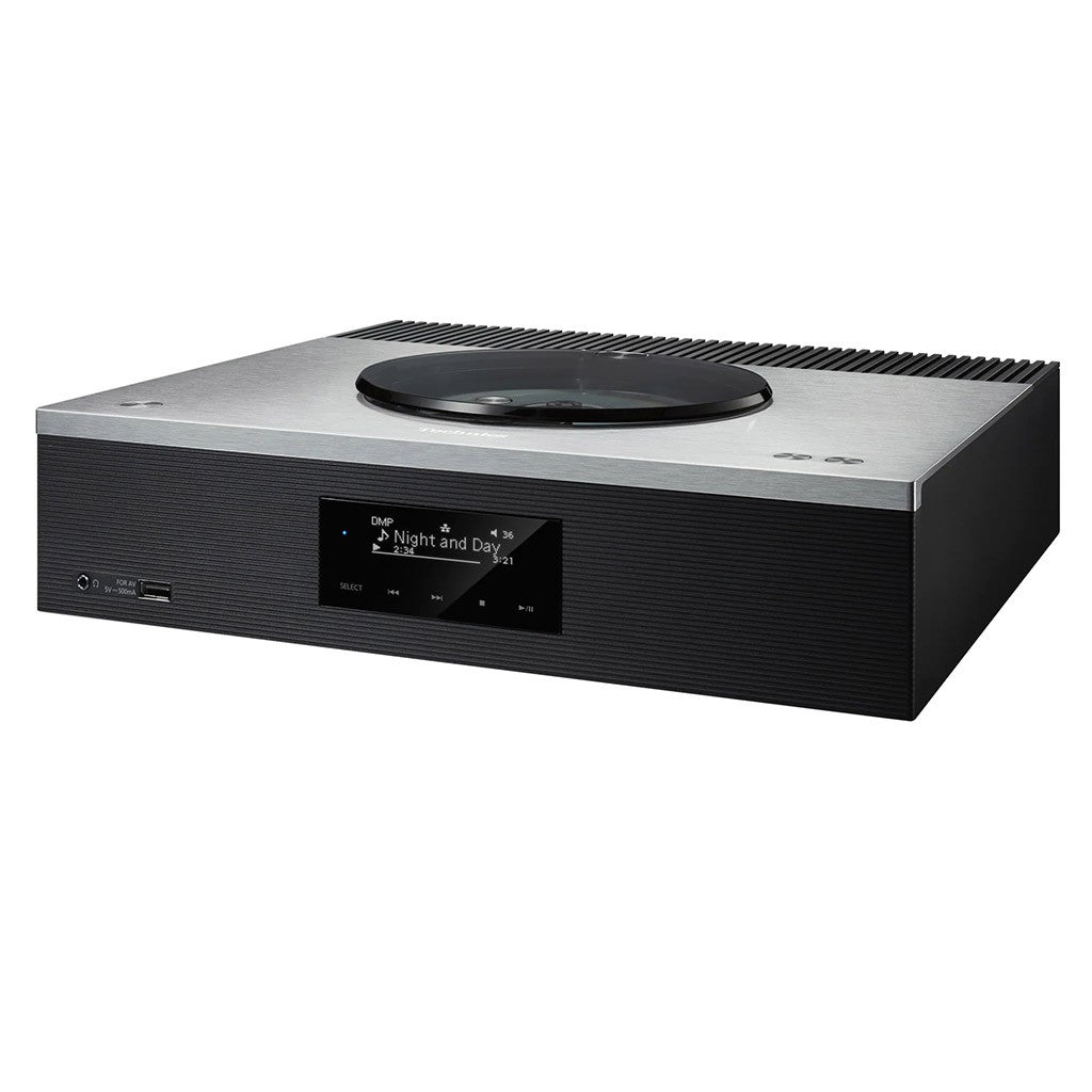 TECHNICS SA-C600 SILVER sistema All-In-One sintoamplificatore integrato, stadio Phono MM, lettore MQA-CD/CD, DAC