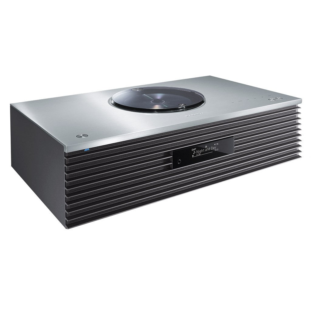 TECHNICS SC-C70MK2 SILVER sistema stereofonico All-In-One OTTAVA con altoparlanti, sintoamplificatore integrato, lettore CD, convertitore DAC