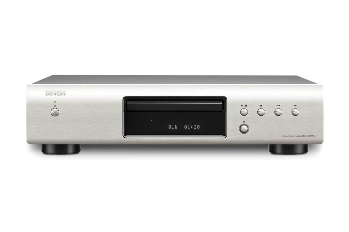 Denon DCD-520AE Lettore CD con DAC 32bit/192KHz HIGH END, SILVER - TechSoundSystem.com