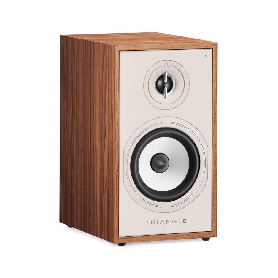 Triangle BR02 CONNECT OAK Coppia diffusori attivi bluetooth da stand 2 vie bass-reflex da 50W - TechSoundSystem.com