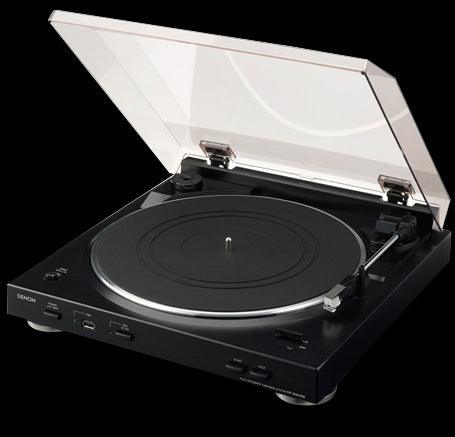 DENON DP-200USB Giradischi automatico con USB, trasforma tracce in MP3! NERO - GAR. ITALIA - TechSoundSystem.com