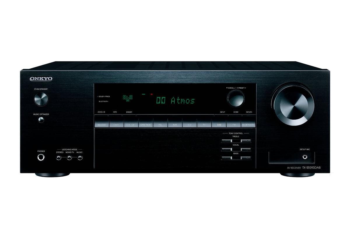 Onkyo TX-SR393DAB Sintoamplificatore AV 5.2 canali Servizi streaming integrati, DTS Play-Fi - TechSoundSystem.com