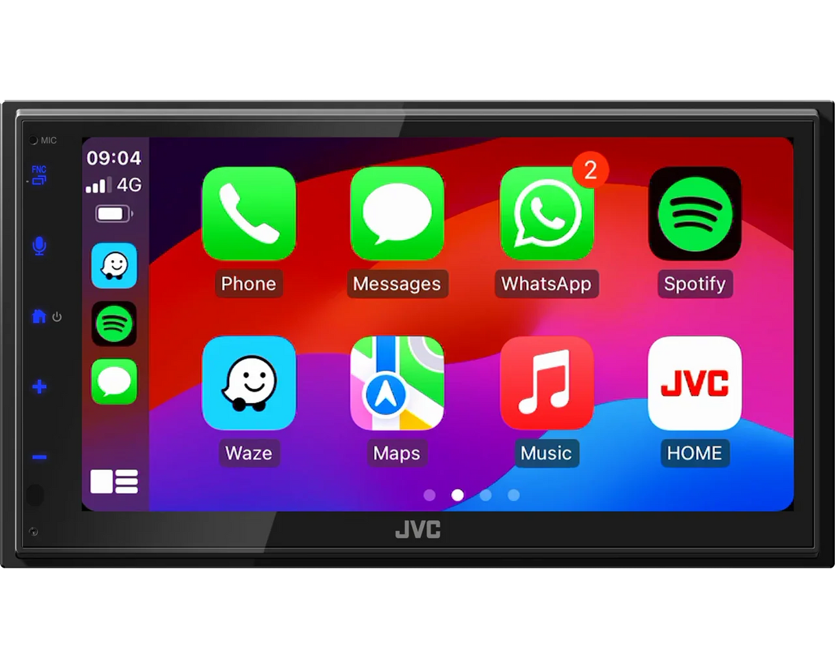 JVC KW-M595DBT Monitor da 6,8" con DAB+, Apple CarPlay® e Android Auto™ / Mirroring USB