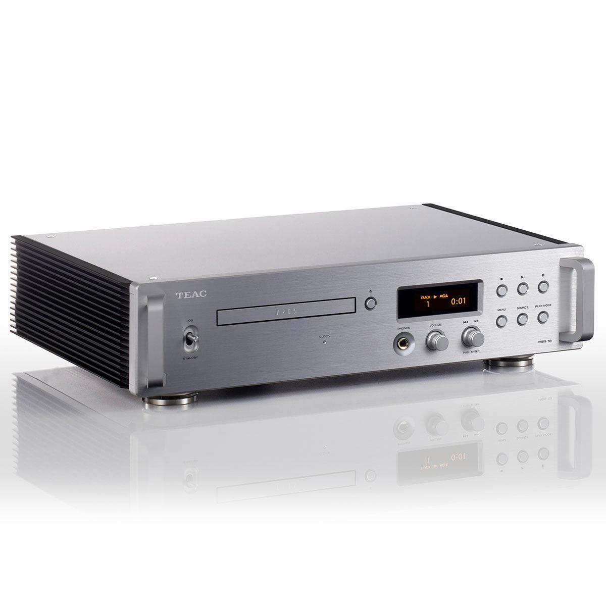 TEAC VRDS-701 SILVER Lettore CD con DAC e meccanismo VRDS, decodifica MQA - TechSoundSystem.com