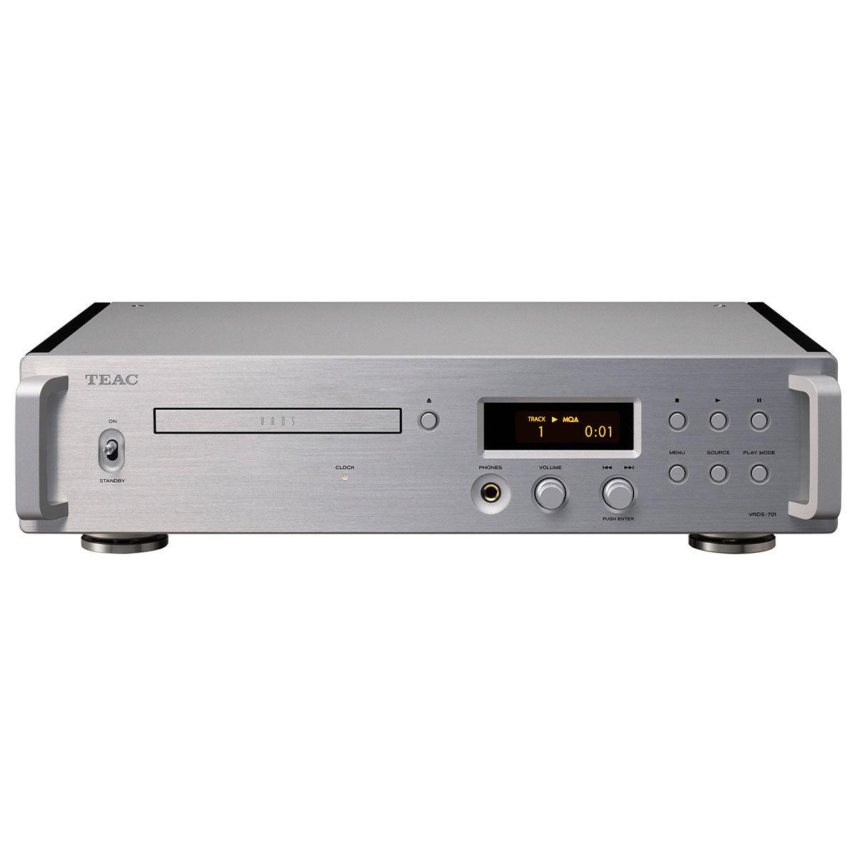 TEAC VRDS-701 SILVER Lettore CD con DAC e meccanismo VRDS, decodifica MQA - TechSoundSystem.com