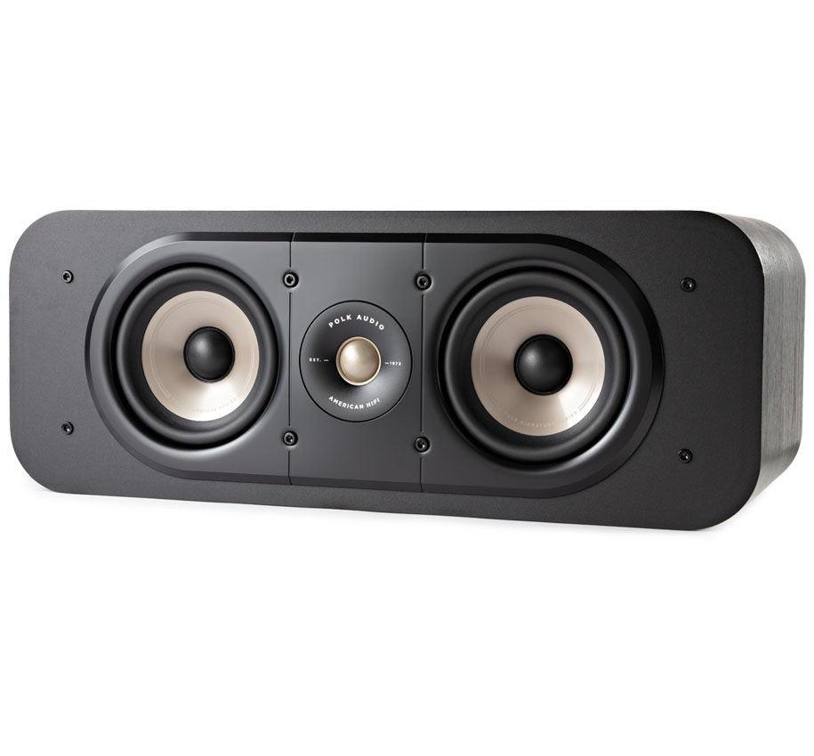 POLK AUDIO S30e Diffusore centrale a 2 vie bass reflex posteriore Power Port, NERO - TechSoundSystem.com