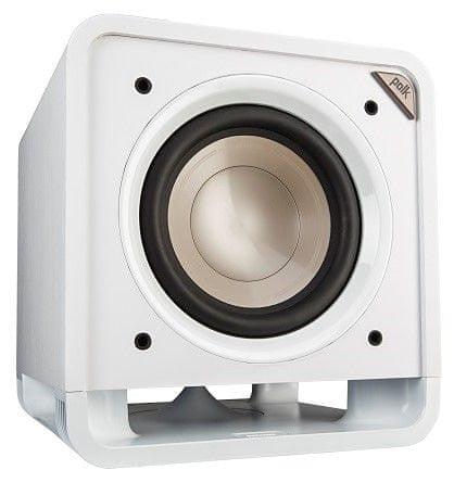 POLK AUDIO HTS 10 BIANCO Subwoofer attivo con bass reflex a pavimento Power Port - TechSoundSystem.com