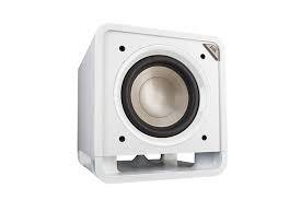 POLK AUDIO HTS 10 BIANCO Subwoofer attivo con bass reflex a pavimento Power Port - TechSoundSystem.com