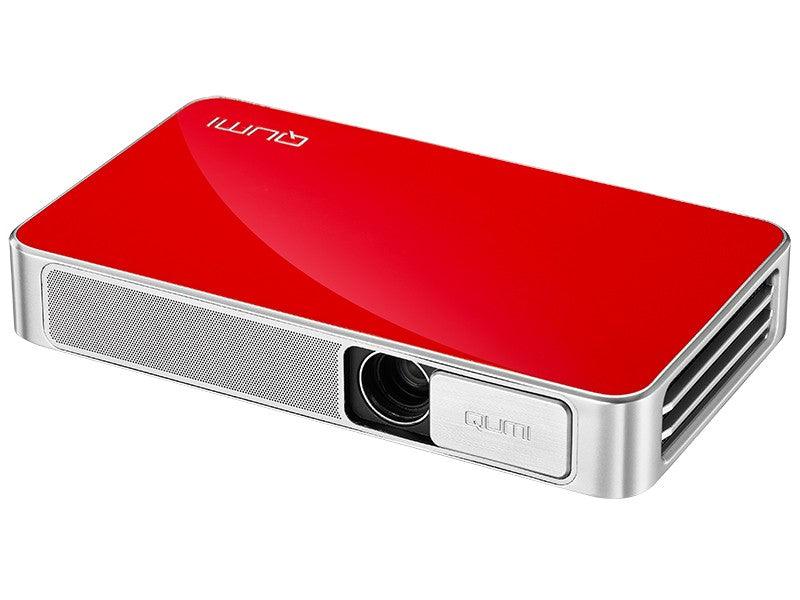 VIVITEK Qumi Q3 Plus Videoproiettore WiFi Tascabile LED DLP WXGA, 1.280x720, batteria integrata 8000 mA - ROSSO - TechSoundSystem.com